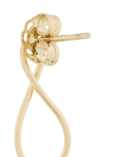 Shop Natasha Schweitzer Mini Infinity Twist Earrings In Metallic