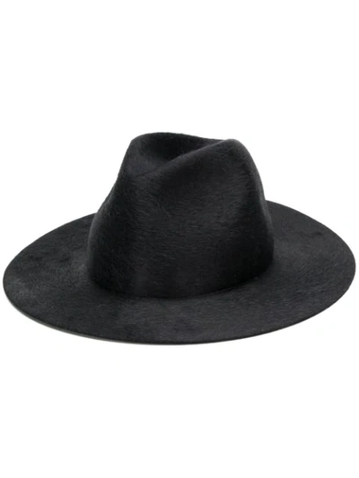 Shop Federica Moretti Classic Hat In Black