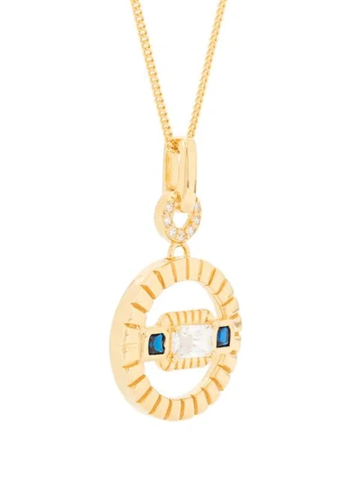 Shop V Jewellery Etta Pendant Necklace In White