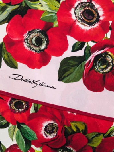 Shop Dolce & Gabbana Schal Mit Blumen-print - Rosa In Pink