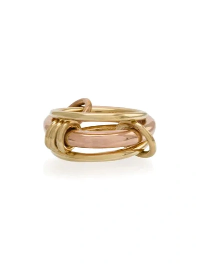 Shop Spinelli Kilcollin 18kt Rotgold-gelbgoldring Mit Mehreren Ringen In Metallic
