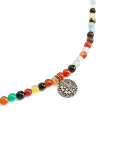 Shop Catherine Michiels Beaded Necklace In Multicolour