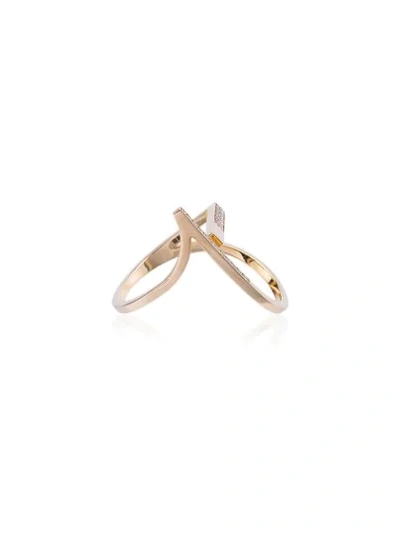 Shop Kova Yellow Gold R.05.11 Diamond Ring - Metallic