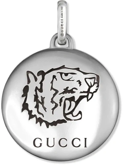 Shop Gucci Blind For Love Charm In Silver In 0701 Grey