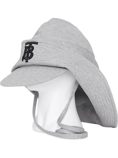 Shop Burberry Monogram Motif Rain Hat In Grey