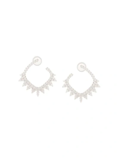 Shop Apm Monaco Kleine 'tiara' Ohrringe - Silber In Silver