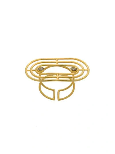 Shop Charlotte Valkeniers Minim Ring In Gold