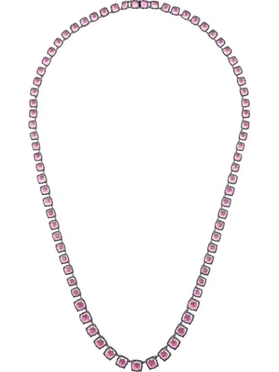 Shop Larkspur & Hawk Bella Foil Long Necklace In Metallic