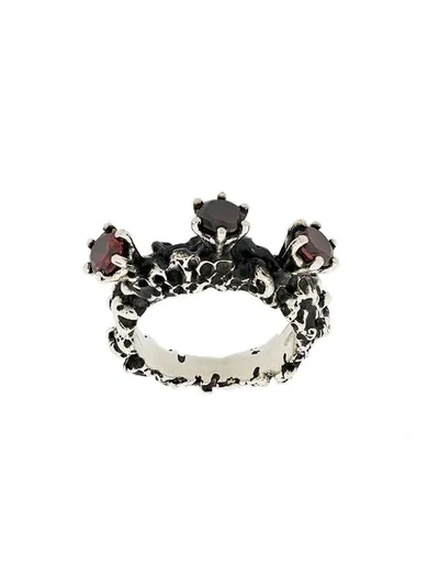 Shop Voodoo Jewels Moon Ring In Metallic