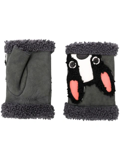 Shop Agnelle Mitainedog Gloves - Grey