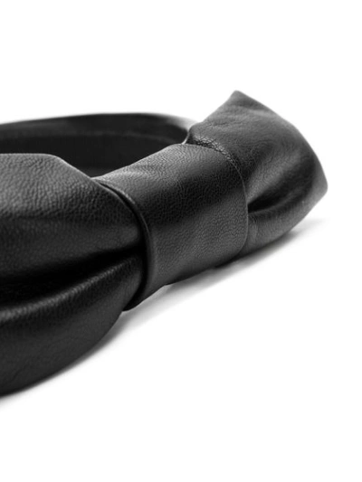Shop Prada Bow Detail Hairband In Black