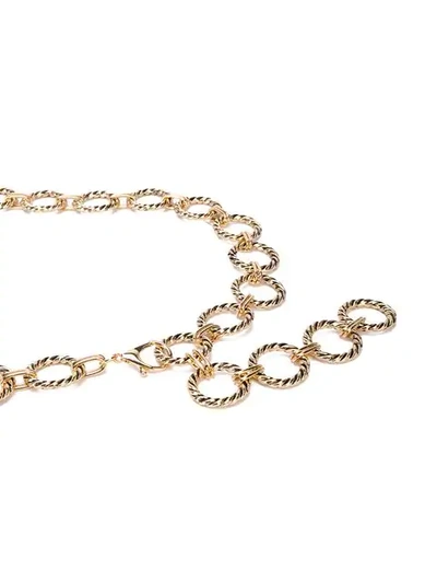 Shop B-low The Belt Circle Chain Belt In Gold