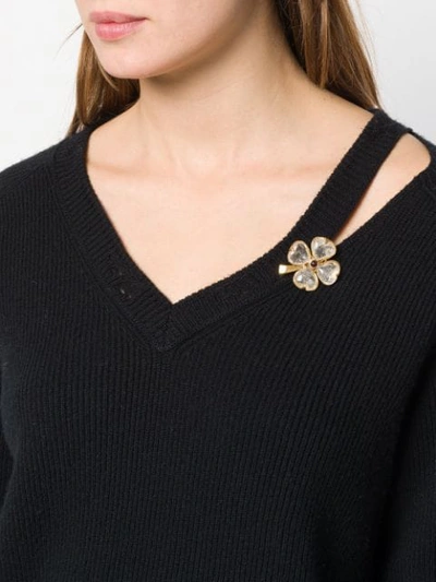 Goossens Trèfle Brooch In Gold