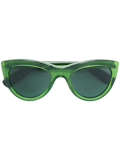 JOSEPH 猫眼框醋酸纤维太阳眼镜 - 绿色
