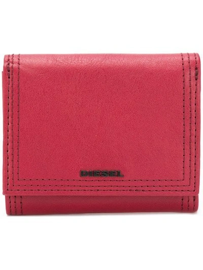 Shop Diesel Loretta Wallet In Red