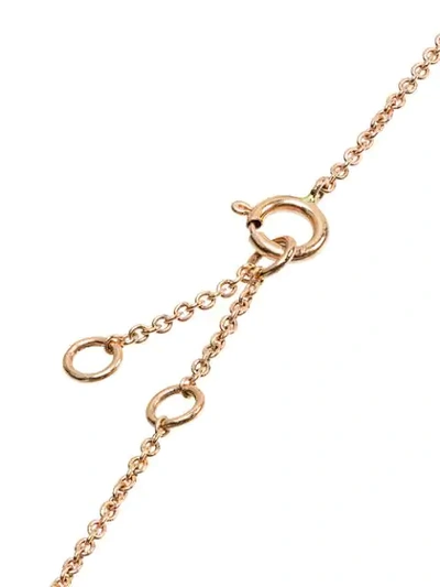 Shop Rosa De La Cruz 18k Rose Gold Eternity 15 Diamond Bracelet In Metallic