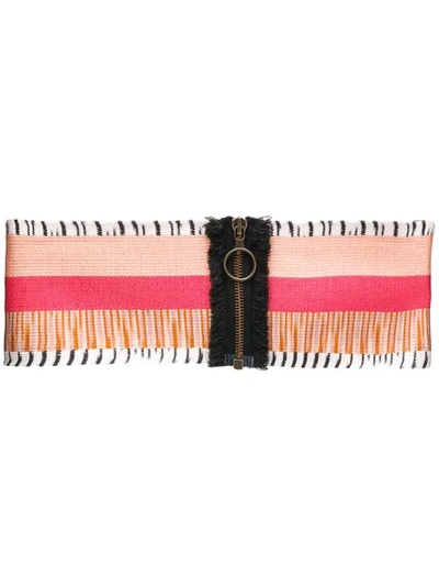 Shop Missoni Stretch Waist Belt In Orange