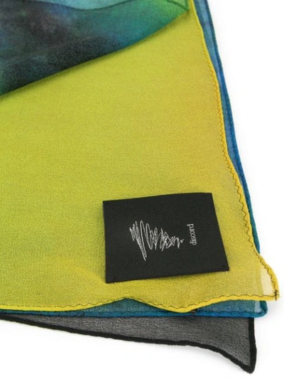 Shop Discord Yohji Yamamoto Butterfly Scarf In Multicolour