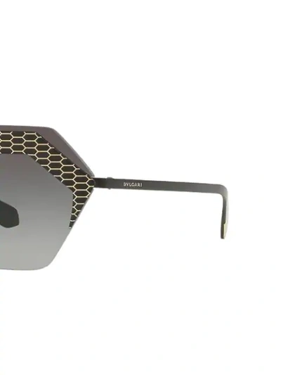 Shop Bulgari Serpenti Sunglasses In Black