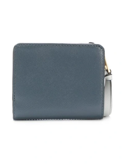 Shop Marc Jacobs Snapshot Mini Compact Wallet In 494 Dazzling Blue Multi