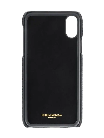 Shop Dolce & Gabbana Iphone X Case With Designers' Patches In Black