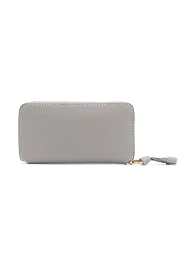 Shop Chloé Marcie Long Wallet In Grey