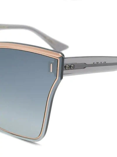 Shop Dita Eyewear Silica Sunglasses In Grey