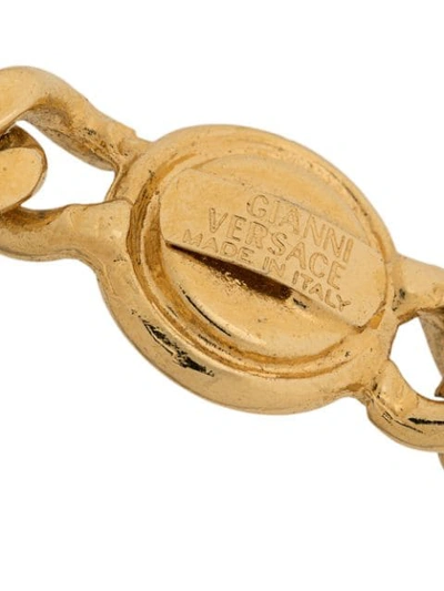Shop Versace Medusa Motif Chain Bracelet In Gold