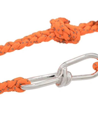 Shop Annelise Michelson Small Wire Cord Bracelet In Orange