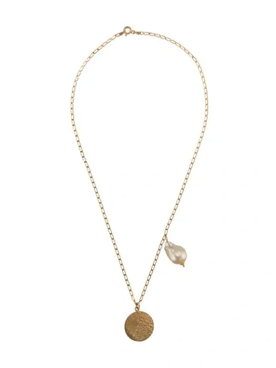Shop Magda Butrym Bamboo Necklace In Gold