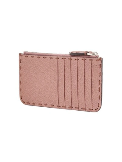 Shop Fendi Selleria Zipped Wallet - Pink