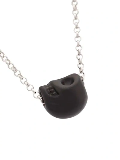 Shop Hues Skull Pendant Necklace In Metallic