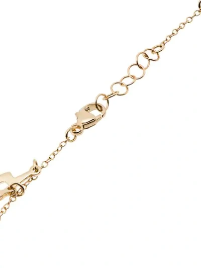 Shop Andrea Fohrman 18k Yellow Gold Multi Charm Sapphire Bracelet
