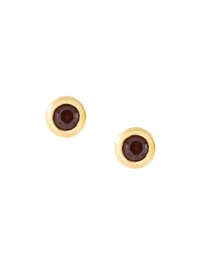 Shop Astley Clarke Mini 'stilla' Stud Earrings - Yellow