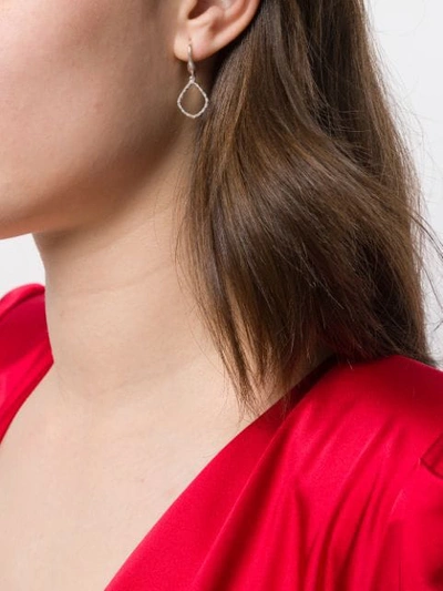 Monica Vinader Womens Riva Kite Sterling Silver And Diamond Earrings In Silver