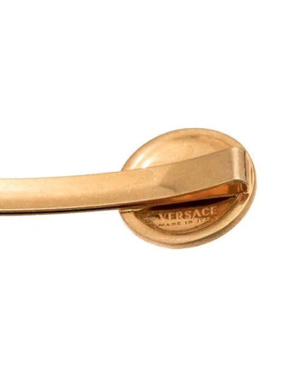 Shop Versace Medusa Gioia Round Hair Pin In Gold