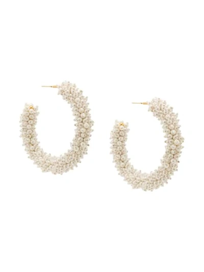 Shop Mignonne Gavigan Taylor Earrings In White