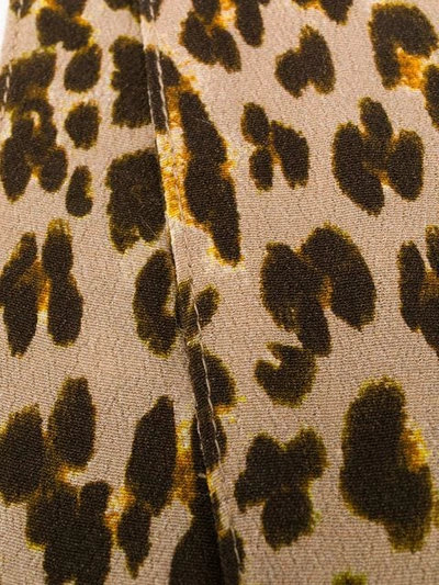 Shop Andamane Leopard Print Thin Scarf - Brown