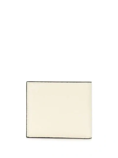 Shop Valextra Bi-fold Cardholder Wallet In White