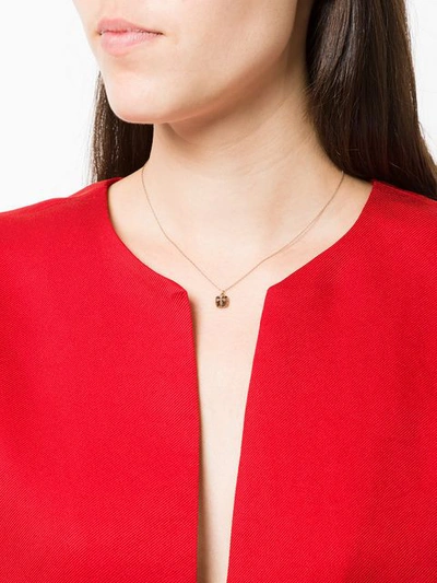 Shop Hum Diamond Pendant Necklace In Metallic