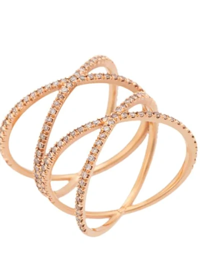 Shop Eva Fehren Interlocked Ring In Metallic