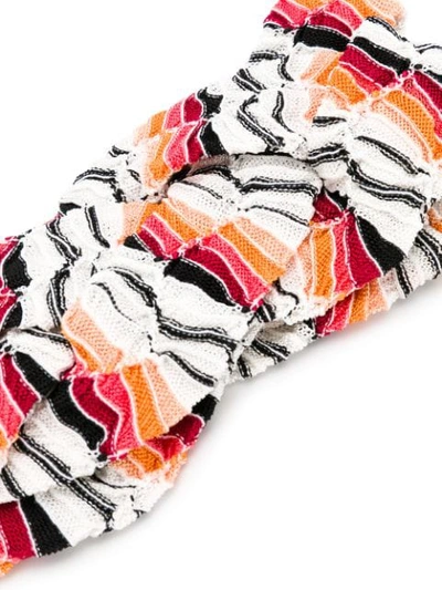 MISSONI MARE BRAIDED HEADBAND - 橘色