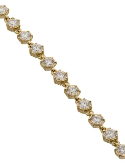Shop Jade Trau 18kt 'penelope' Gelbgoldarmband Mit Diamanten In Metallic