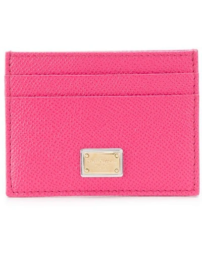Shop Dolce & Gabbana Card Holder In Pink