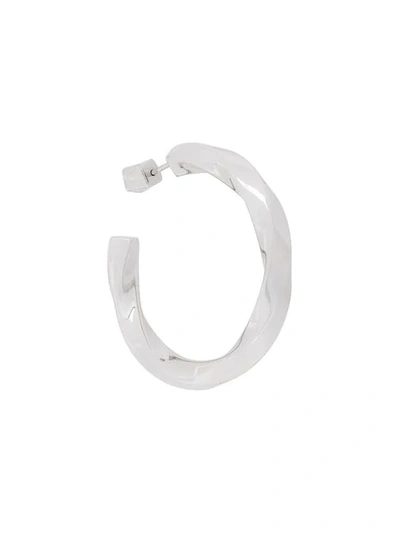 Shop Maria Black Martinus Hoop Earring In Metallic