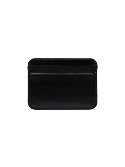 Shop Chloé Logo Plaque Cardholder In Black