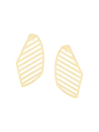 Shop Gaviria Victor Earrings In Metallic