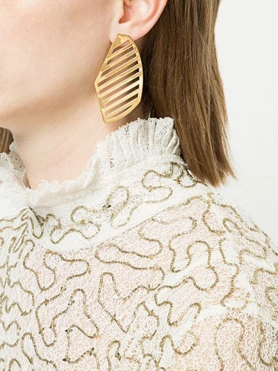 Shop Gaviria Victor Earrings In Metallic