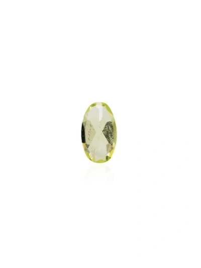 Shop Loquet August Peridot Oval Charm In Green