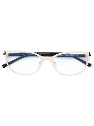 FACE À FACE CAT EYE FRAME GLASSES - 粉色